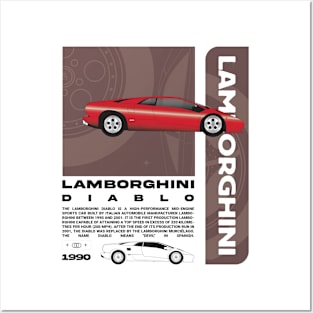 1990 Lamborghini Diablo Posters and Art